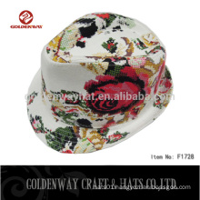 Colorful Women Custom Fedora hat for Promotion